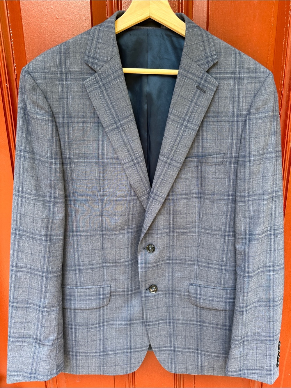 Calvin Klein Men's Slim Fit Plaid Blazer